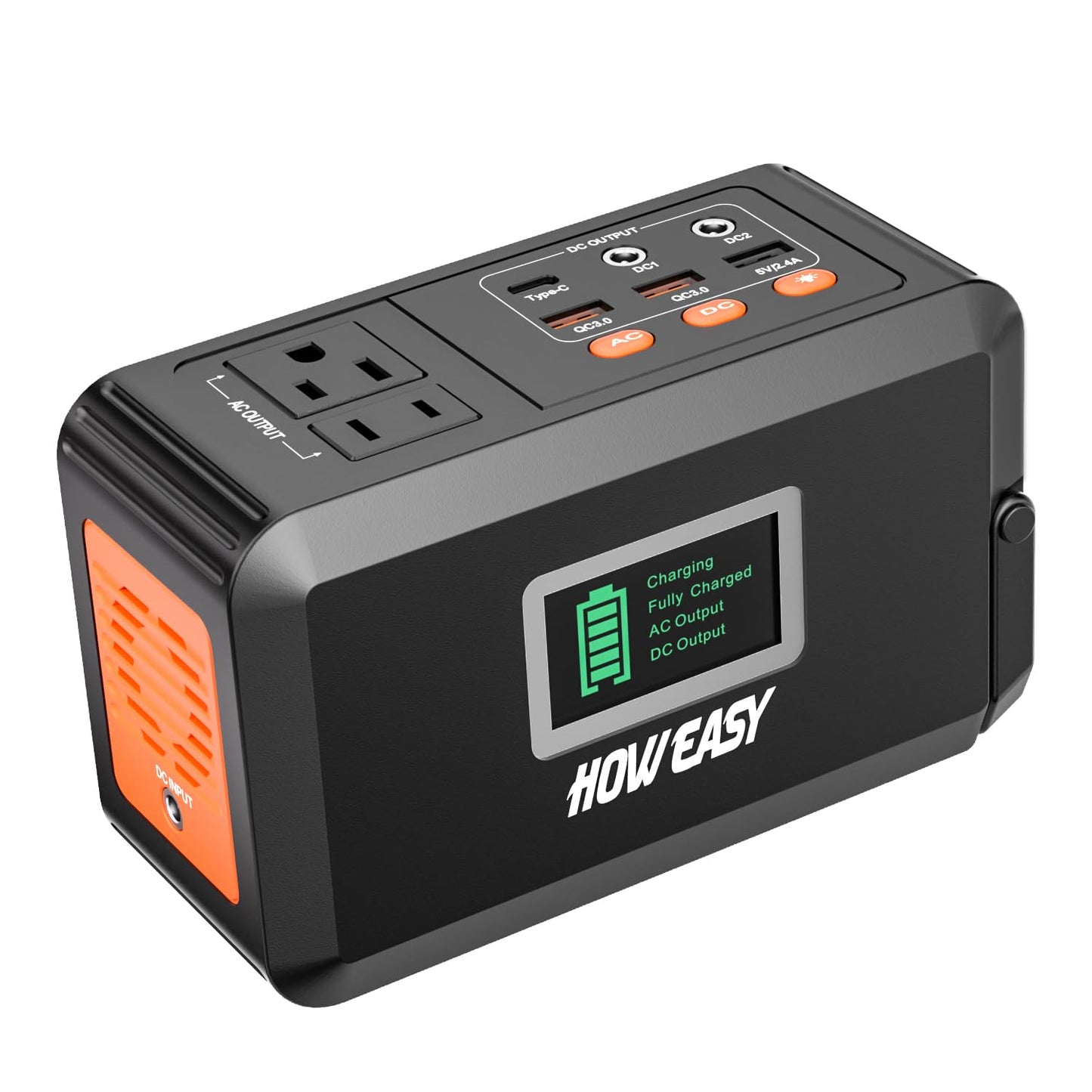 120W Portable Power Station with Solar Charging Support