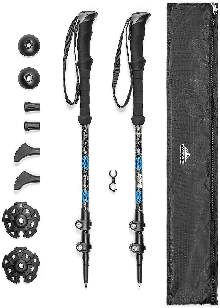 Carbon Fiber Trekking Poles with Quick Adjustable Locks