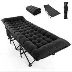 Portable Folding Camping Cot with Mattress and Carry Bag