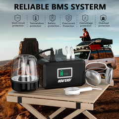 120W Portable Power Station with Solar Charging Support