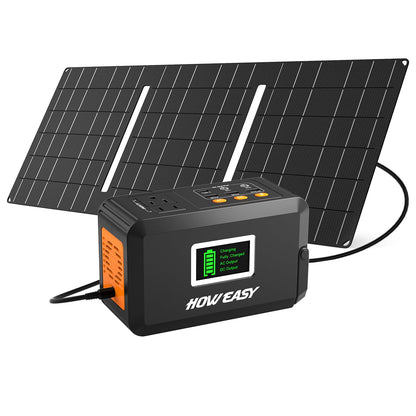 120W Portable Power Station with Solar Charging Support