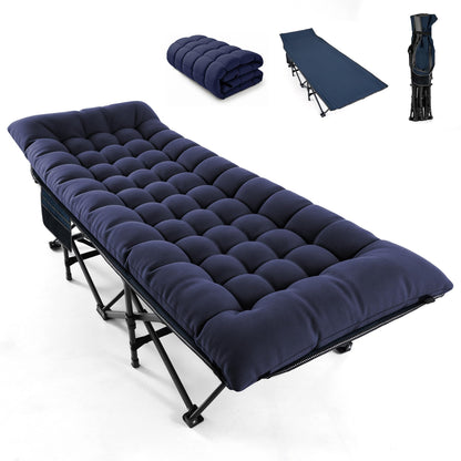 Portable Folding Camping Cot with Mattress and Carry Bag