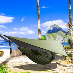 2-Person Camping Hammock with Bug Net and Rain Fly Tarp