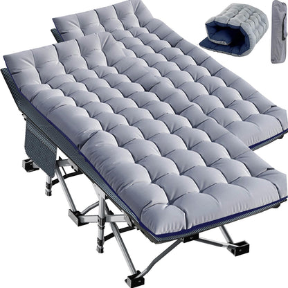 Padded Folding Camping Cot with Carry Bag for Travel