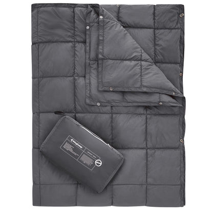 KingCamp Puffy Printed Warm Camping Quilt with Snap Button