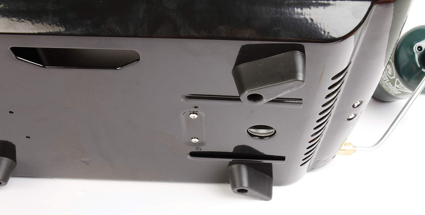 2-in-1 Portable Camping Grill and Stove with Adjustable Burners