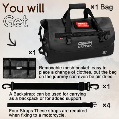 Waterproof Roll-Top Dry Duffel Bag for Outdoor Adventures