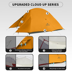 Ultralight 1-Person Backpacking Tent for Camping & Hiking