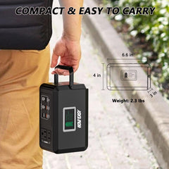 120W Portable Power Station with Solar Charging Support