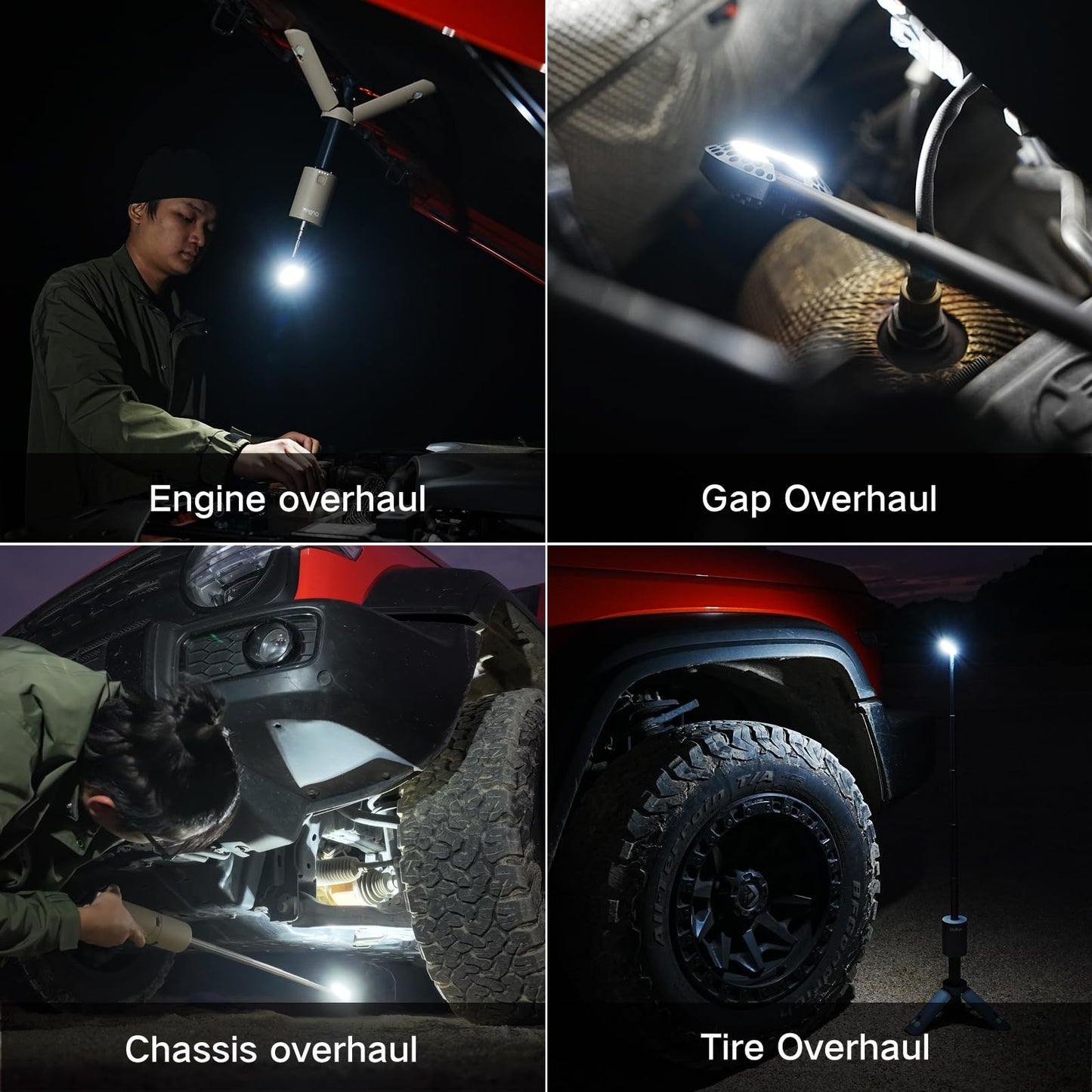 Rechargeable Camping Lantern with 12000mAh Battery and Light Modes