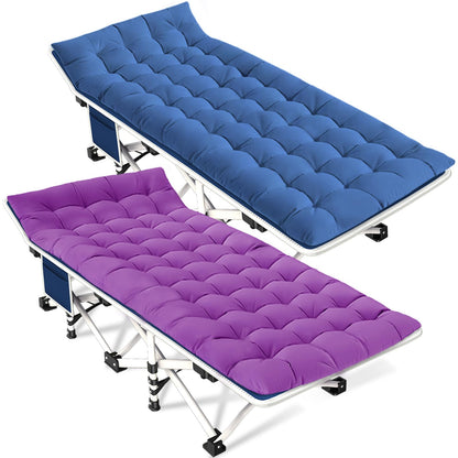 GETOVIN Camping Cot Sleeping Cot for Adults with Mattress Folding Cot