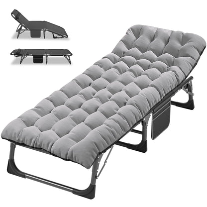 ABORON Folding Camping Cot W/Mat for Adults