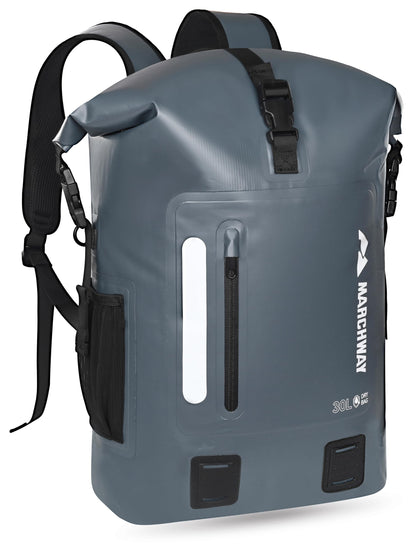20-45L Waterproof Roll-Top Dry Backpack for Outdoor Use