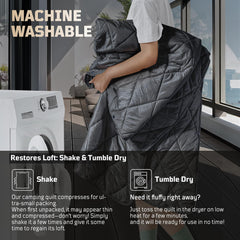 Lightweight Packable Camping Blanket with Snap Buttons