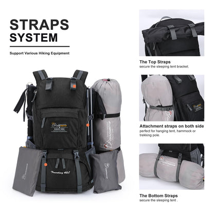 40L Lightweight Hiking Backpack for Camping & Backpacking