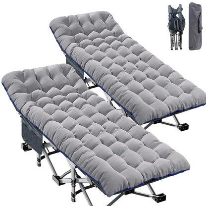 ABORON Folding Camping Cot W/Mat for Adults