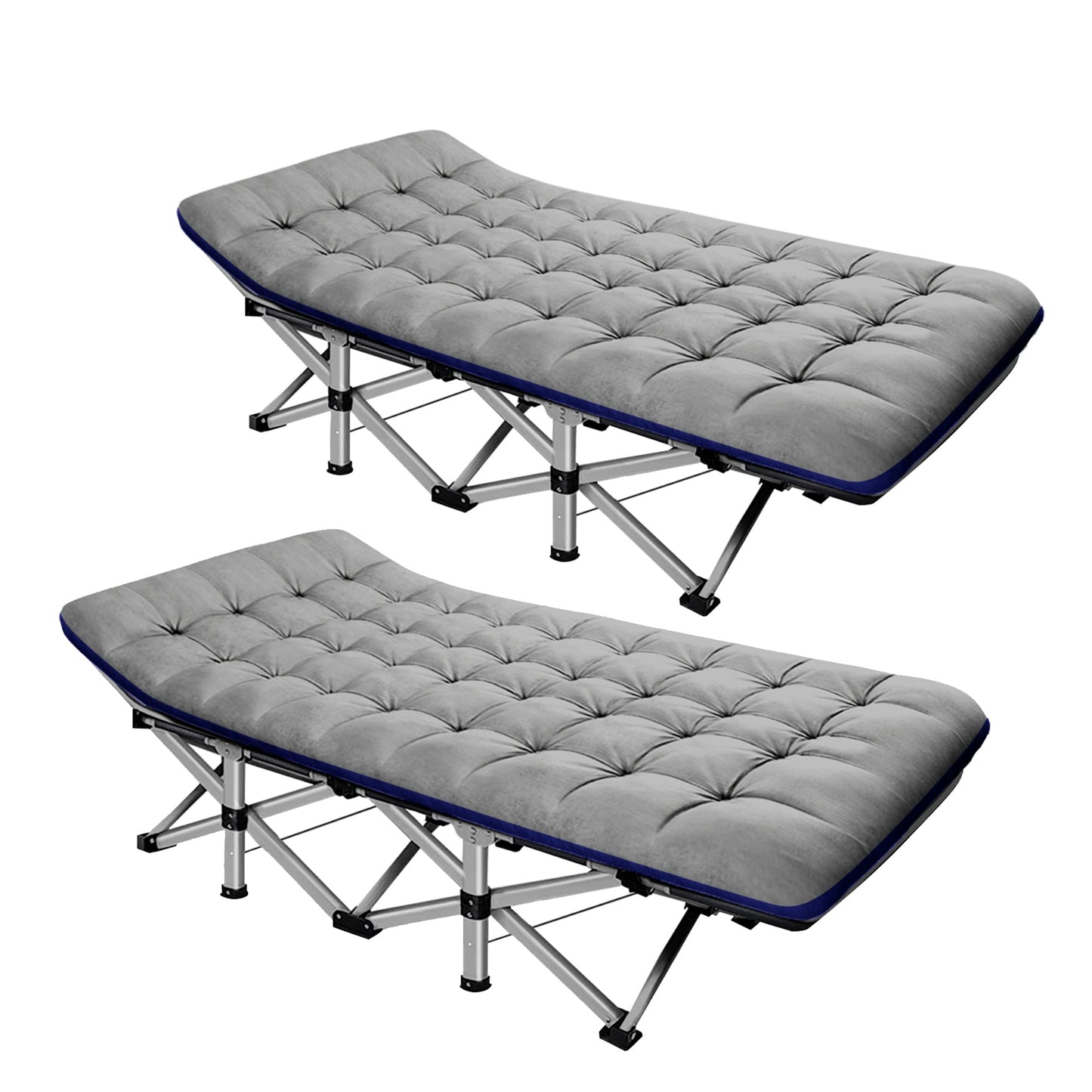 ABORON Folding Camping Cot W/Mat for Adults