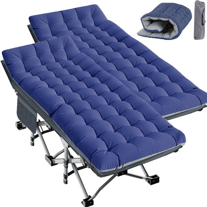 Padded Folding Camping Cot with Carry Bag for Travel