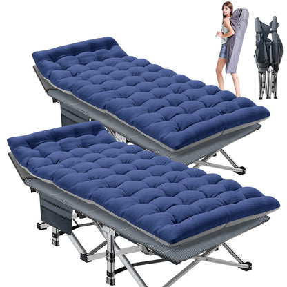 ABORON Folding Camping Cot W/Mat for Adults