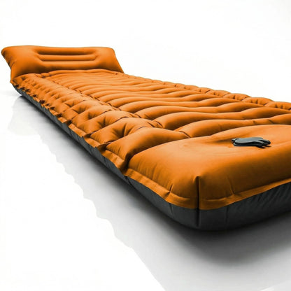 Ultralight Inflatable Sleeping Pad with Pillow and Foot Pump