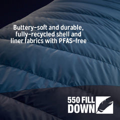 20°F Down Mummy Sleeping Bag for Backpacking & Camping