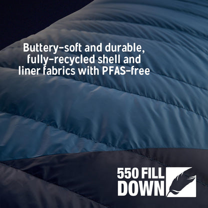 20°F Down Mummy Sleeping Bag for Backpacking & Camping