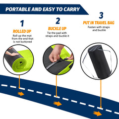 Portable Memory Foam Camping Mattress Pad with Travel Bag
