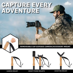 Carbon Fiber Trekking Poles with Adjustable Quick Locks
