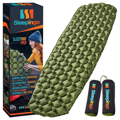 Ultralight Inflatable Sleeping Mat for Camping & Hiking