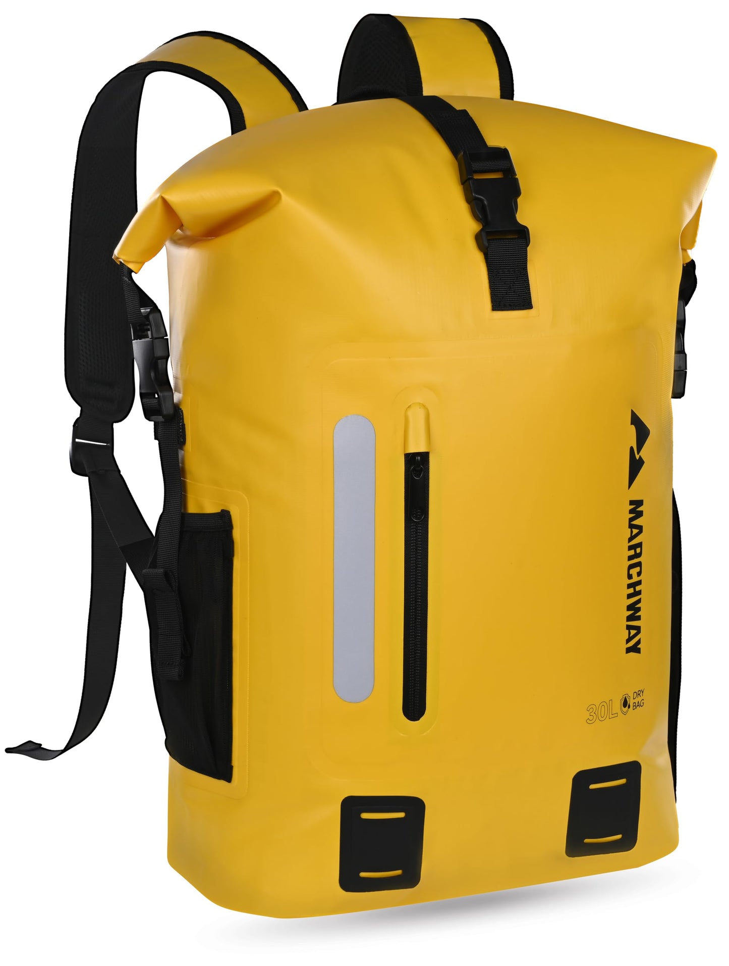 20-45L Waterproof Roll-Top Dry Backpack for Outdoor Use