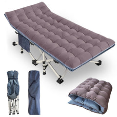 GETOVIN Camping Cot Sleeping Cot for Adults with Mattress Folding Cot