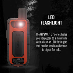 Rugged Handheld Hiking GPS with Satellite Messaging