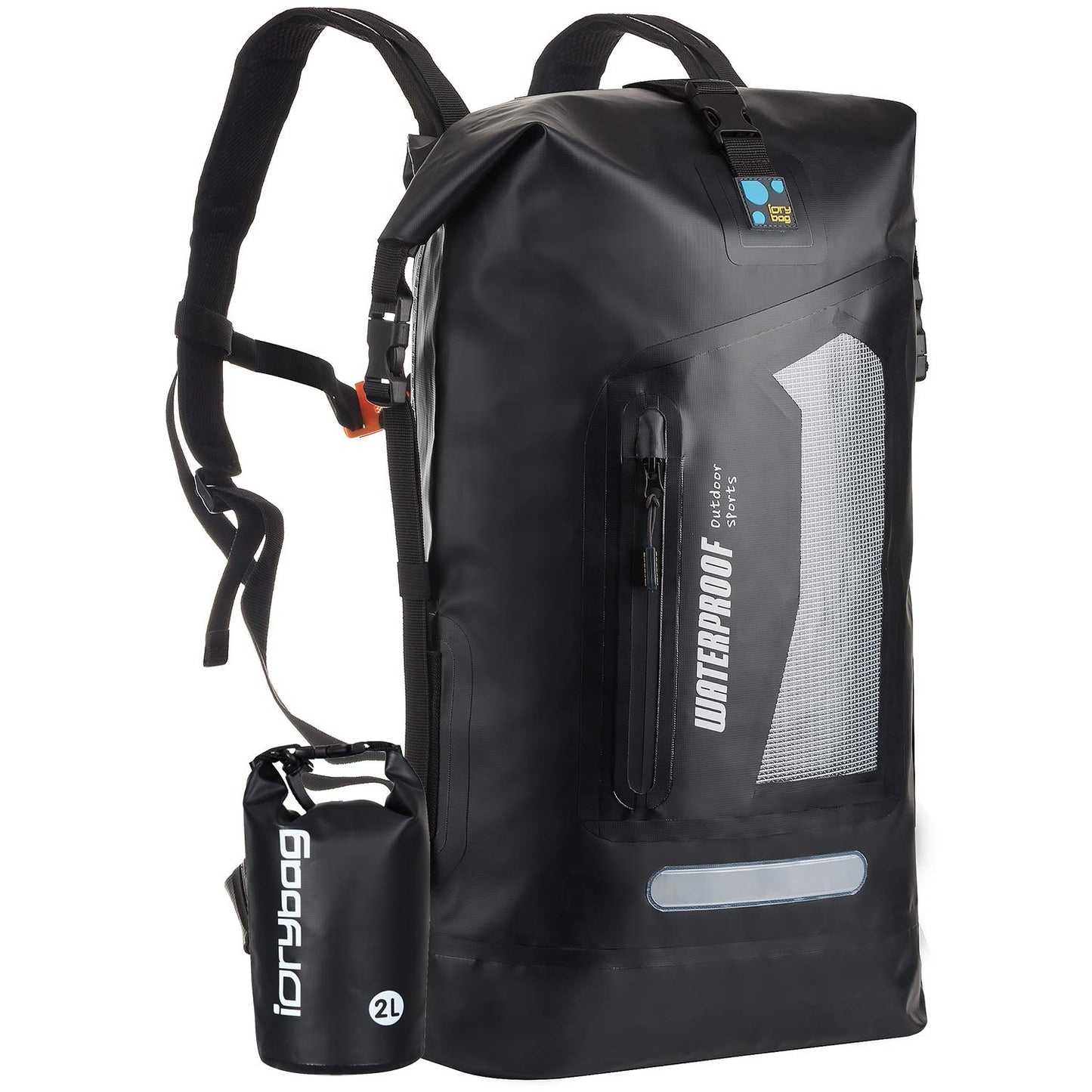 Waterproof Roll-Top Dry Backpack for Hiking & Kayaking