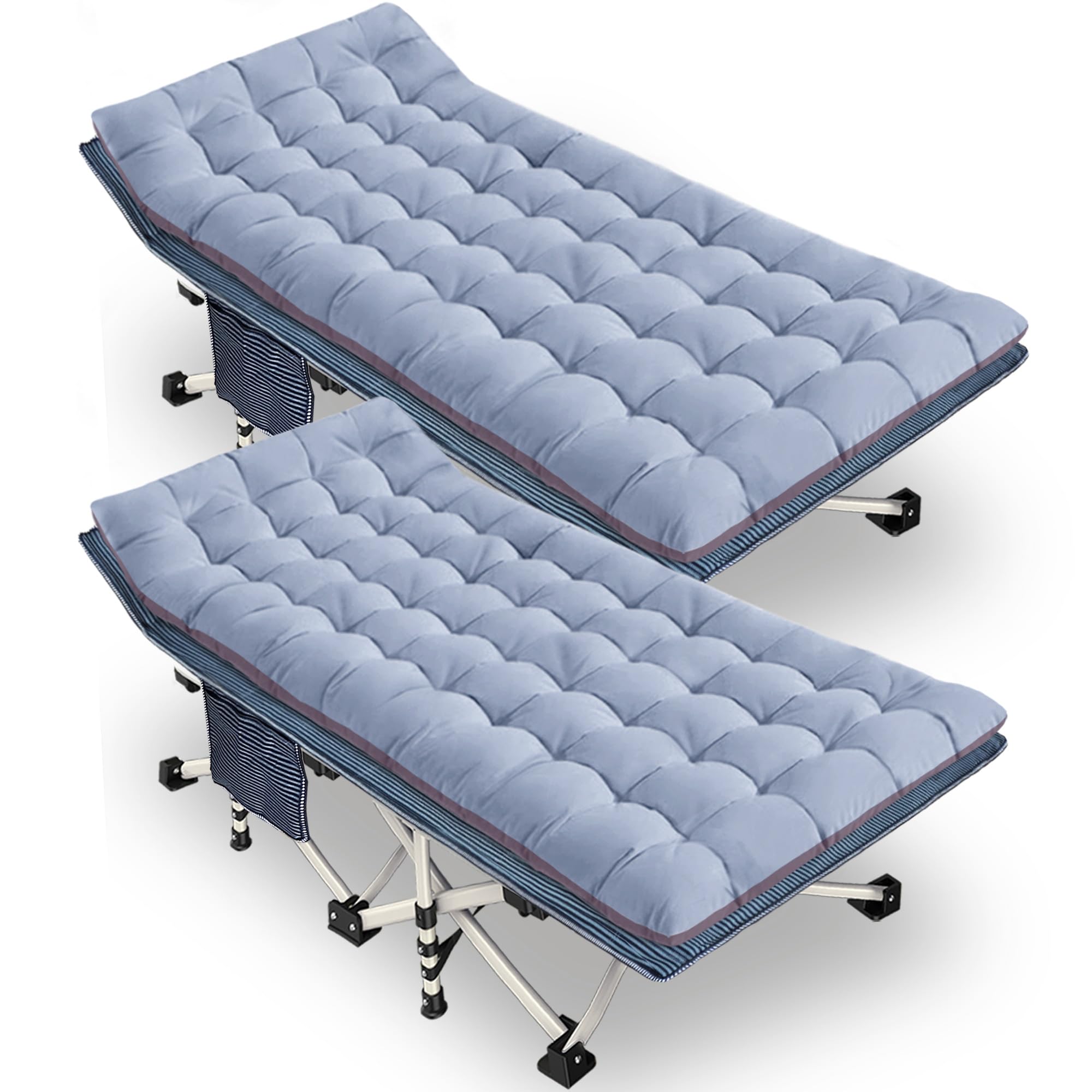 GETOVIN Camping Cot Sleeping Cot for Adults with Mattress Folding Cot