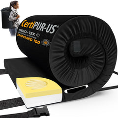 Portable Memory Foam Camping Mattress Pad with Travel Bag