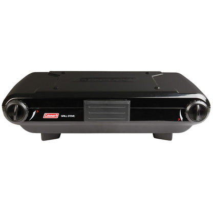 2-in-1 Portable Camping Grill and Stove with Adjustable Burners