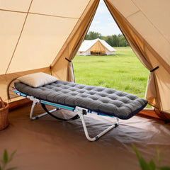 Padded Folding Camping Cot with Carry Bag for Travel