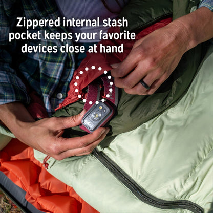 20°F Down Mummy Sleeping Bag for Backpacking & Camping