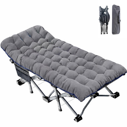 ABORON Folding Camping Cot W/Mat for Adults