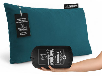 Portable Memory Foam Camping Pillow for Travel & Outdoors