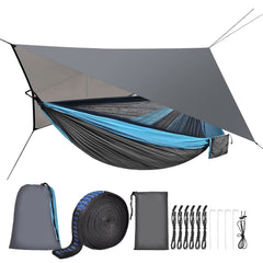 Single/Double Camping Hammock with Rain Fly and Bug Net