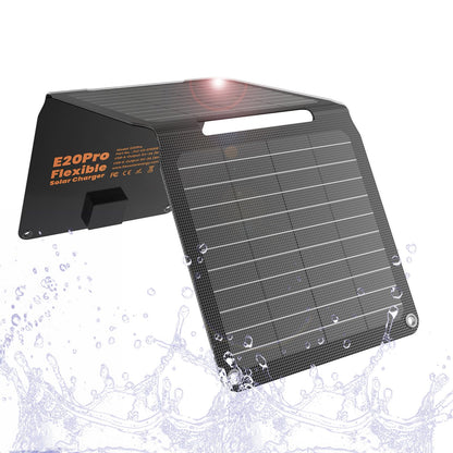 Foldable Waterproof Solar Panel Charger with USB Outputs