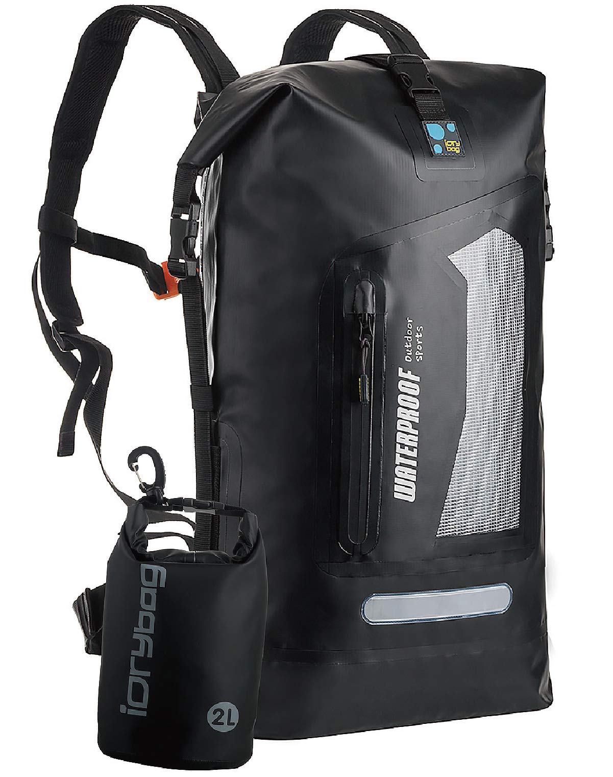 Waterproof Roll-Top Dry Backpack for Hiking & Kayaking
