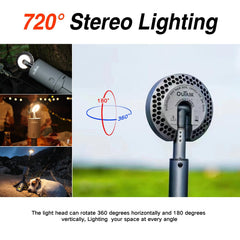 Rechargeable Camping Lantern with 12000mAh Battery and Light Modes