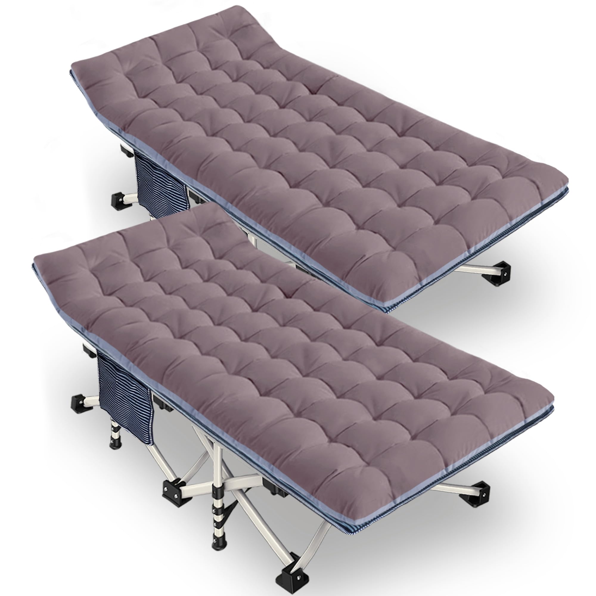 GETOVIN Camping Cot Sleeping Cot for Adults with Mattress Folding Cot