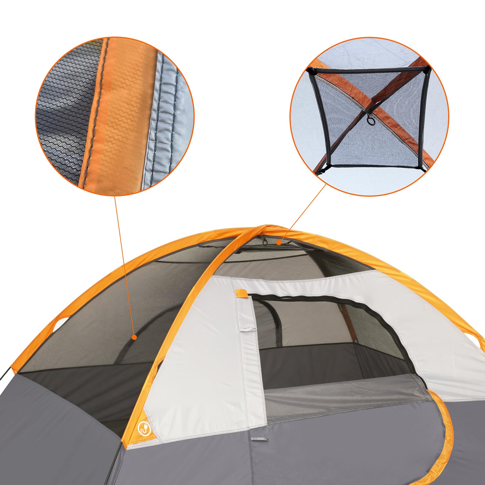 3-Season Dome Camping Tent with Rainfly and Easy Setup
