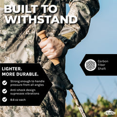 Carbon Fiber Trekking Poles with Adjustable Quick Locks