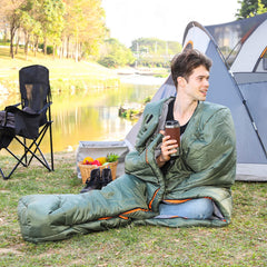 20°F Cold Weather Mummy Sleeping Bag with No-Snag Zipper