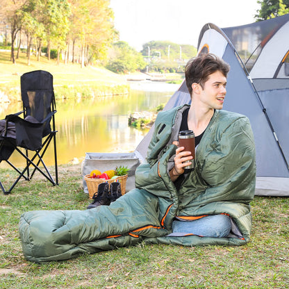 20°F Cold Weather Mummy Sleeping Bag with No-Snag Zipper