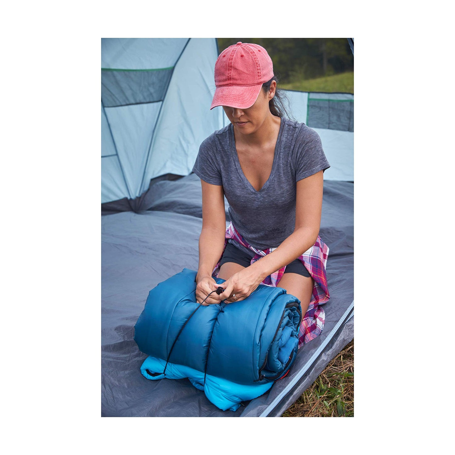 20-40°F Lightweight Adult Sleeping Bag with Compression Sack